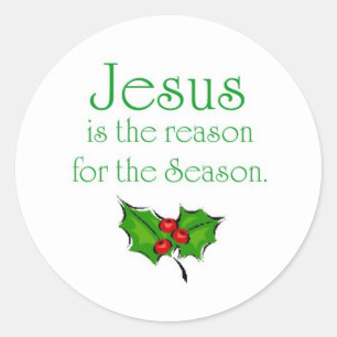 Jezus is de reden van het Seizoen Ronde Sticker