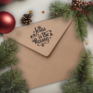 Jezus is de reden voor Christelijk Kerstmis Rubberstempel