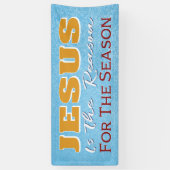 Jezus is de reden voor Christelijk Kerstmis Spandoek (Verticaal)