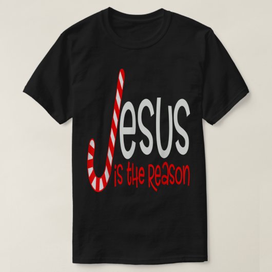 Jezus is de reden voor Christelijke kerst T-shirt (Design voorkant)