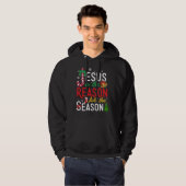 Jezus is de reden voor Christelijke kerstfeestdage Hoodie (Voorkant volledig)
