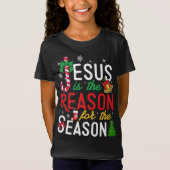 Jezus is de reden voor Christelijke kerstfeestdage T-shirt (Voorkant)