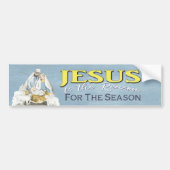 Jezus is de reden voor de Christelijke kerstvakant Bumpersticker (Voorkant)