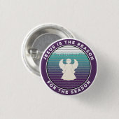 Jezus is de reden voor de kerstengel. ronde button 3,2 cm (Voorkant /achterkant)