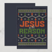 Jezus is de reden voor de kerstvakantie feestdagenkaart (Voorkant / Achterkant)
