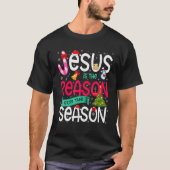 Jezus is de reden voor de saaie kerst t-shirt (Voorkant)