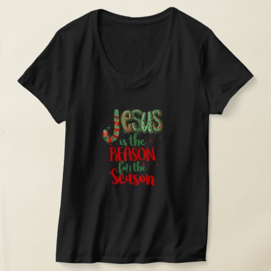 Jezus is de reden voor de saaie kerst t-shirt (Laagn)