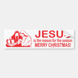 Jezus is de reden voor de season bumper sticker