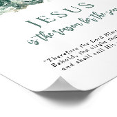 Jezus is de reden voor de Seizoenboom Waterverf Poster (Hoek)