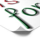 Jezus is de reden voor de Seizoengestoorde Druk Poster (Hoek)