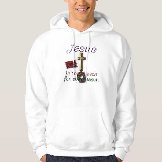 Jezus is de reden voor de Seizoenjas Hoodie (Voorkant)