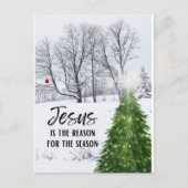 Jezus is de reden voor de Seizoenkaart Briefkaart (Voorkant)