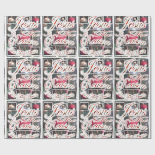 Jezus is de reden voor de seizoenwerkpapieren cadeaupapier