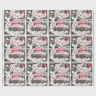 Jezus is de reden voor de seizoenwerkpapieren cadeaupapier