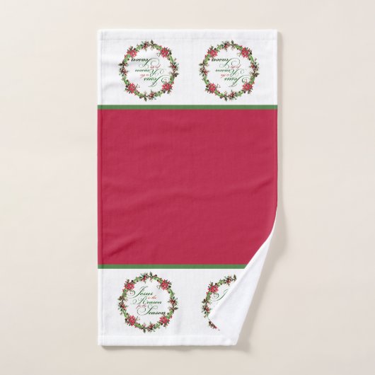 Jezus is de reden voor het badhanddoekje bad handdoek (Handdoek)