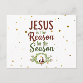 Jezus is de reden voor het Briefkaart van het seiz