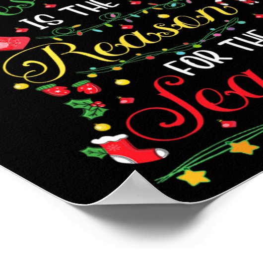 Jezus is de reden voor het Christelijke geloof van Poster (Hoek)