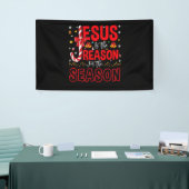 Jezus is de reden voor het Christelijke geloof van Spandoek (Beurs)