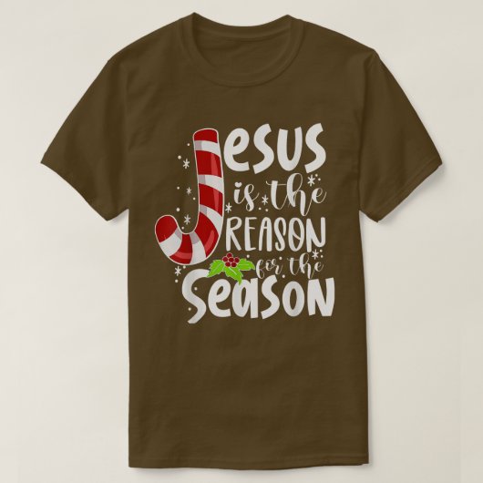 Jezus is de reden voor het Christelijke geloof van T-shirt (Design voorkant)