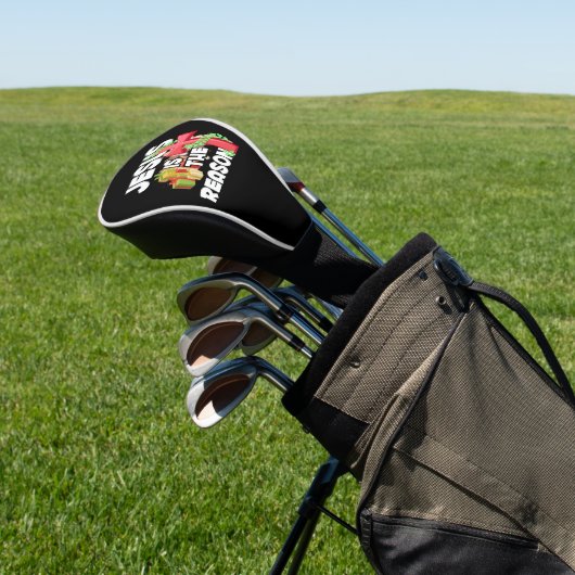 Jezus is de reden voor het Christelijke seizoen Golfheadcover (Insitu)