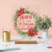 Jezus is de reden voor het kerstfeest acryl bord (Huwelijk)