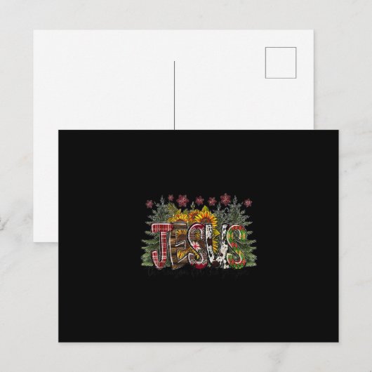 Jezus is de reden voor het kerstfeest briefkaart (Voorkant / Achterkant)