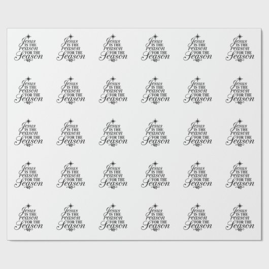 Jezus is de reden voor het kerstfeest cadeaupapier (Vlak)