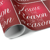Jezus is de reden voor het kerstfeest cadeaupapier (Rol Hoek)