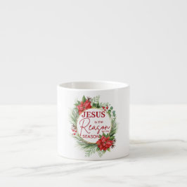Jezus is de reden voor het kerstfeest espresso kop