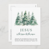 Jezus is de reden voor het kerstfeest feestdagenkaart (Voorkant / Achterkant)