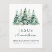 Jezus is de reden voor het kerstfeest feestdagenkaart (Voorkant)