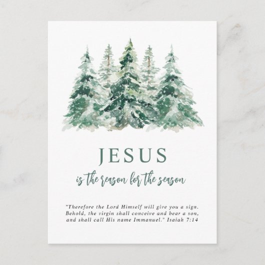 Jezus is de reden voor het kerstfeest feestdagenkaart (Voorkant)