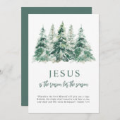 Jezus is de reden voor het kerstfeest feestdagenkaart (Voorkant / Achterkant)