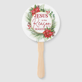 Jezus is de reden voor het kerstfeest handwaaier