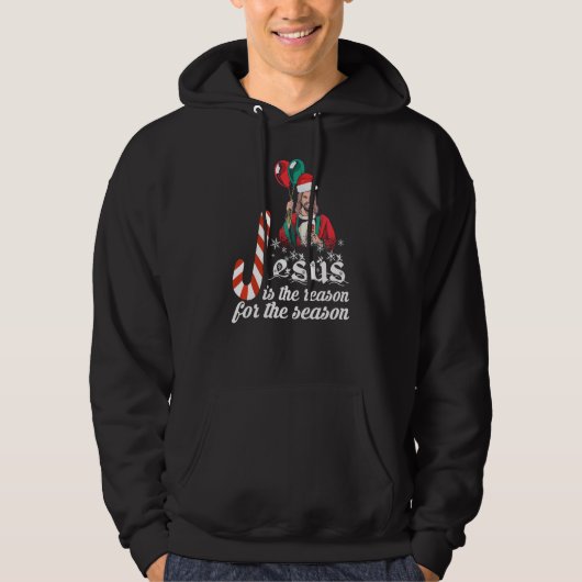 Jezus is de reden voor het kerstfeest Jezus Hoodie (Voorkant)