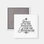 Jezus is de reden voor het kerstfeest magneet (Voorkant / Achterkant)