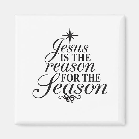 Jezus is de reden voor het kerstfeest magneet (Voorkant)