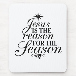 Jezus is de reden voor het kerstfeest muismat