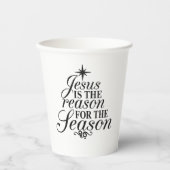 Jezus is de reden voor het kerstfeest papieren bekers (Voorkant)