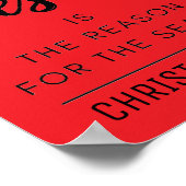 Jezus is de reden voor het kerstfeest poster (Hoek)