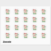 Jezus is de reden voor het kerstfeest ronde sticker (Vel)