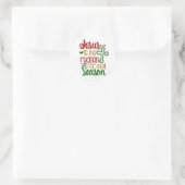 Jezus is de reden voor het kerstfeest ronde sticker (Tas)