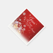 Jezus is de reden voor het kerstfeest rood servet (Hoek)