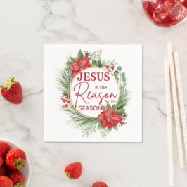 Jezus is de reden voor het kerstfeest servet