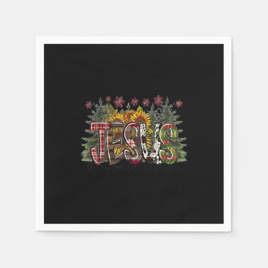 Jezus is de reden voor het kerstfeest servet (Voorkant)