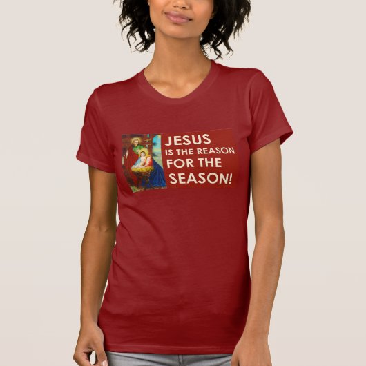 Jezus is de reden voor het kerstfeest t-shirt (Voorkant)