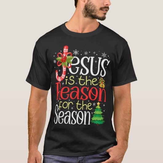 Jezus is de reden voor het kerstfeest t-shirt (Voorkant)