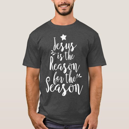 Jezus is de reden voor het kerstfeest t-shirt (Voorkant)