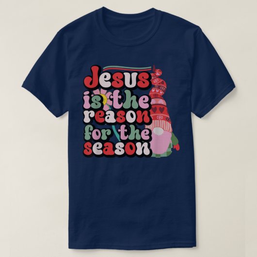 Jezus is de reden voor het kerstfeest. t-shirt (Design voorkant)