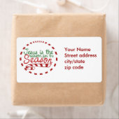 Jezus is de reden voor het kerstseizoen etiket (Insitu)